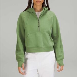 Lululemon Scuba Oversized Half-Zip Hoodie in Green Foliage